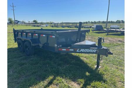 New 2026 Lamar 83x14 Tandem 14K Telescopic Dump w/ 2' Sides & 7 Gauge Floor