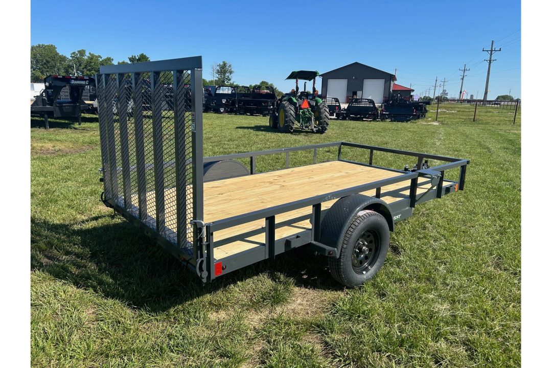 New 2026 Lamar 77x12 Single Axle Utility w/ 4' Ramp Gate