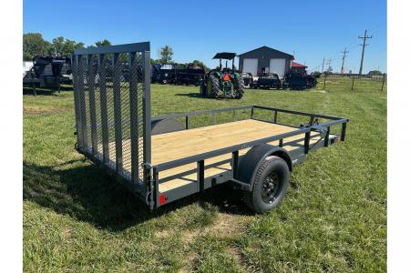 New 2026 Lamar 77x12 Single Axle Utility w/ 4' Ramp Gate