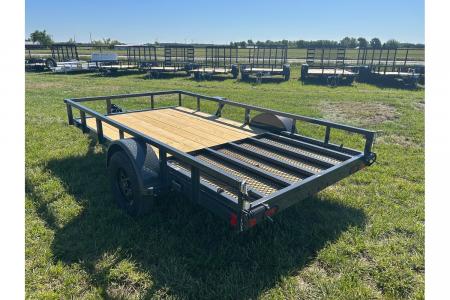 New 2026 Lamar 77x12 Single Axle Utility w/ 4' Ramp Gate