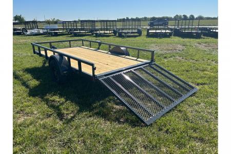New 2026 Lamar 77x12 Single Axle Utility w/ 4' Ramp Gate