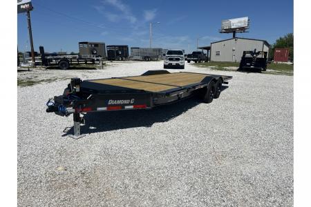 New 2026 Diamond C 102x22 18K HXD208 TANDEM GRAVITY PRO TILT W/ 4' STATIONARY & 18' TILT DECKS/ DRIVE OVER FENDERS