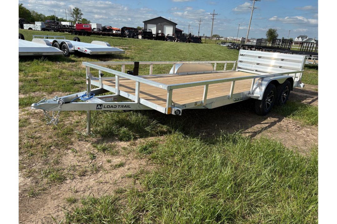 New 2026 Load Trail Tandem 7K 83x18 Aluminum Utility W/ Bi-Fold Gate