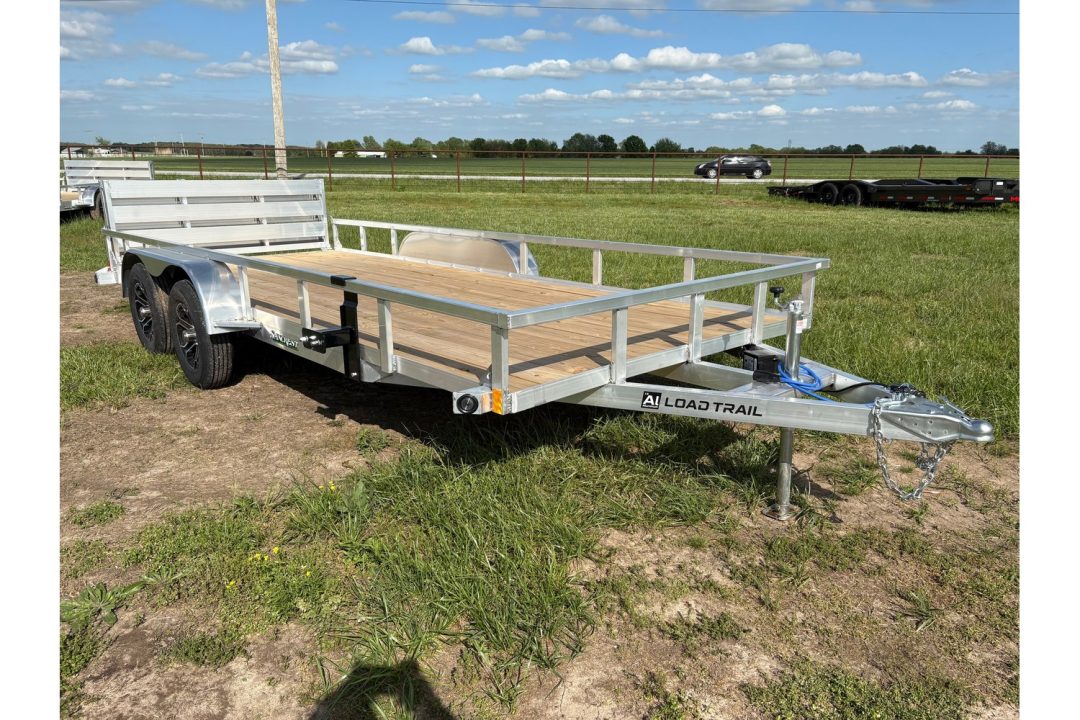 New 2026 Load Trail Tandem 7K 83x18 Aluminum Utility W/ Bi-Fold Gate