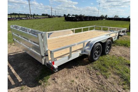 New 2026 Load Trail Tandem 7K 83x18 Aluminum Utility W/ Bi-Fold Gate