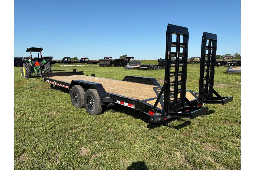 New 2026 Load Trail Tandem 14k 83x24 Equipment Trailer W/ Stand Up Ramps