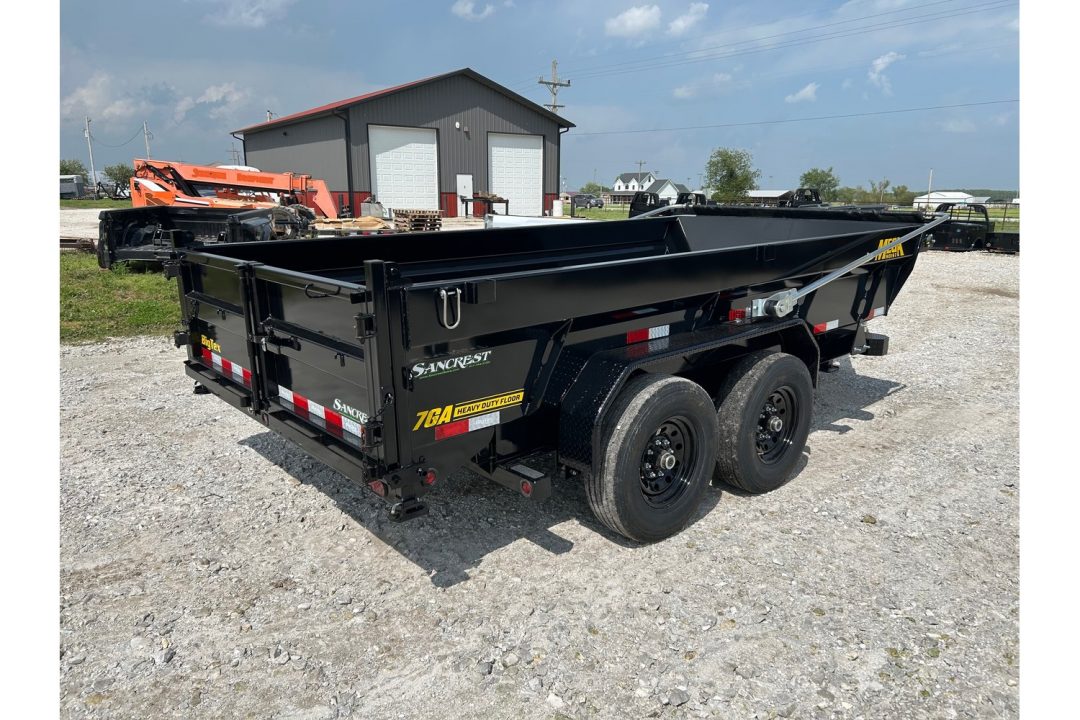 New 2026 Big Tex 83x14 Tandem 15.4K Telescopic Dump w/ 7 Gauge Floor, Long Arm Tarp & Hydraulic Jack