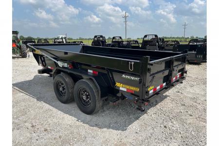 New 2026 Big Tex 83x14 Tandem 15.4K Telescopic Dump w/ 7 Gauge Floor, Long Arm Tarp & Hydraulic Jack