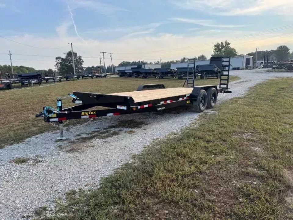 New 2026 Big Tex Trailers 83x20 Tandem 14K Equipment Trailer w/ 2' Dove & Standup Ramps