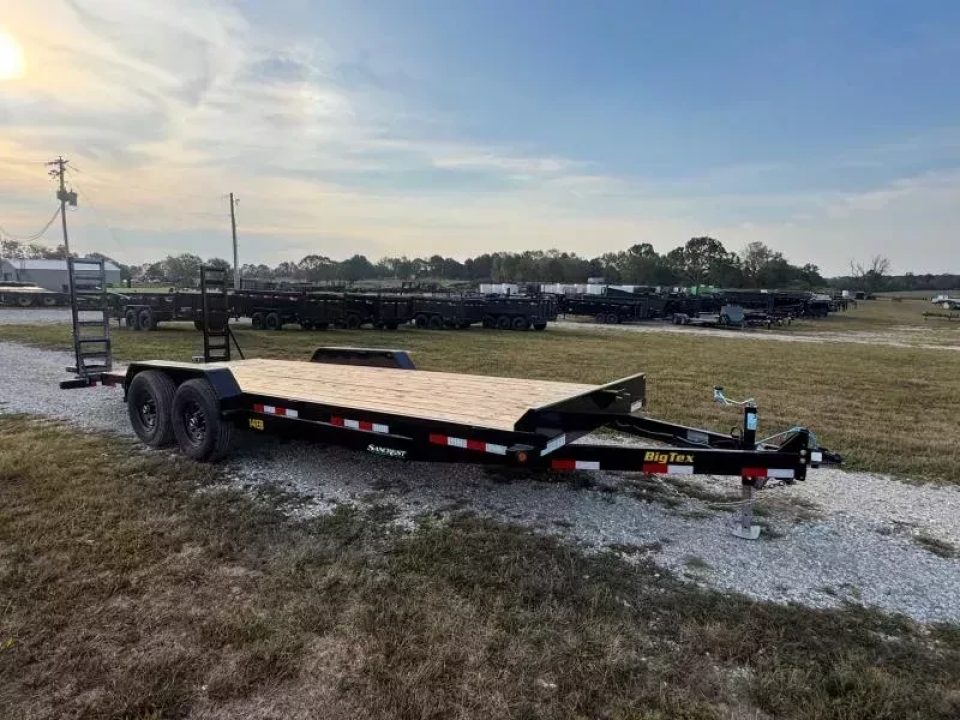 New 2026 Big Tex Trailers 83x20 Tandem 14K Equipment Trailer w/ 2' Dove & Standup Ramps