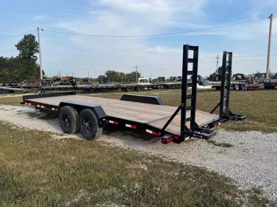 New 2026 Big Tex Trailers 83x20 Tandem 14K Equipment Trailer w/ 2' Dove & Standup Ramps