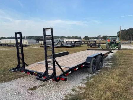 New 2026 Big Tex Trailers 83x20 Tandem 14K Equipment Trailer w/ 2' Dove & Standup Ramps
