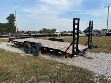 New 2026 Big Tex Trailers 83x20 Tandem 14K Equipment Trailer w/ 2' Dove & Standup Ramps