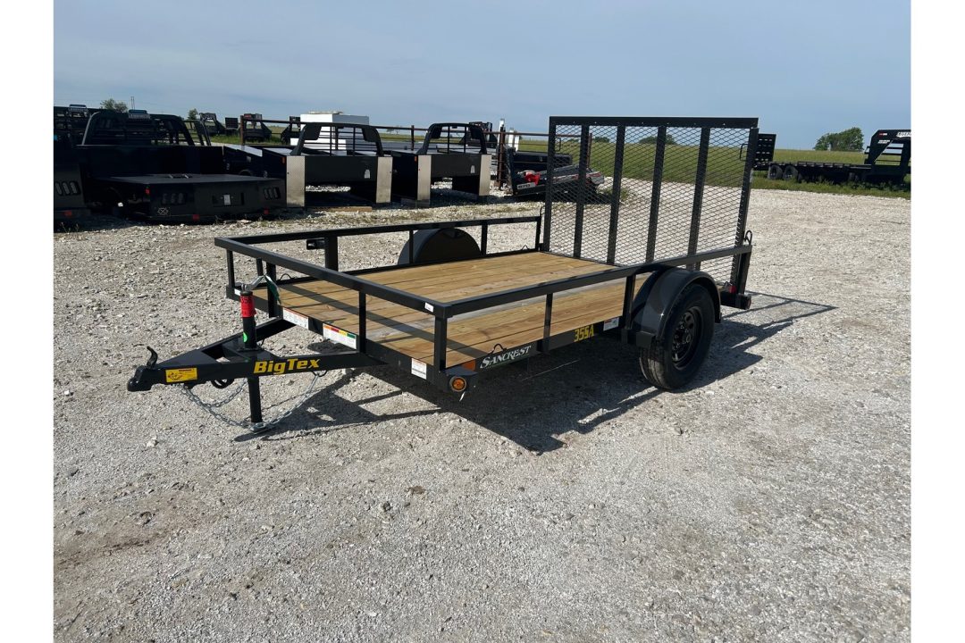 New 2026 Big Tex 77x10 3K Single Axle Utility w/ 4' Ramp Gate