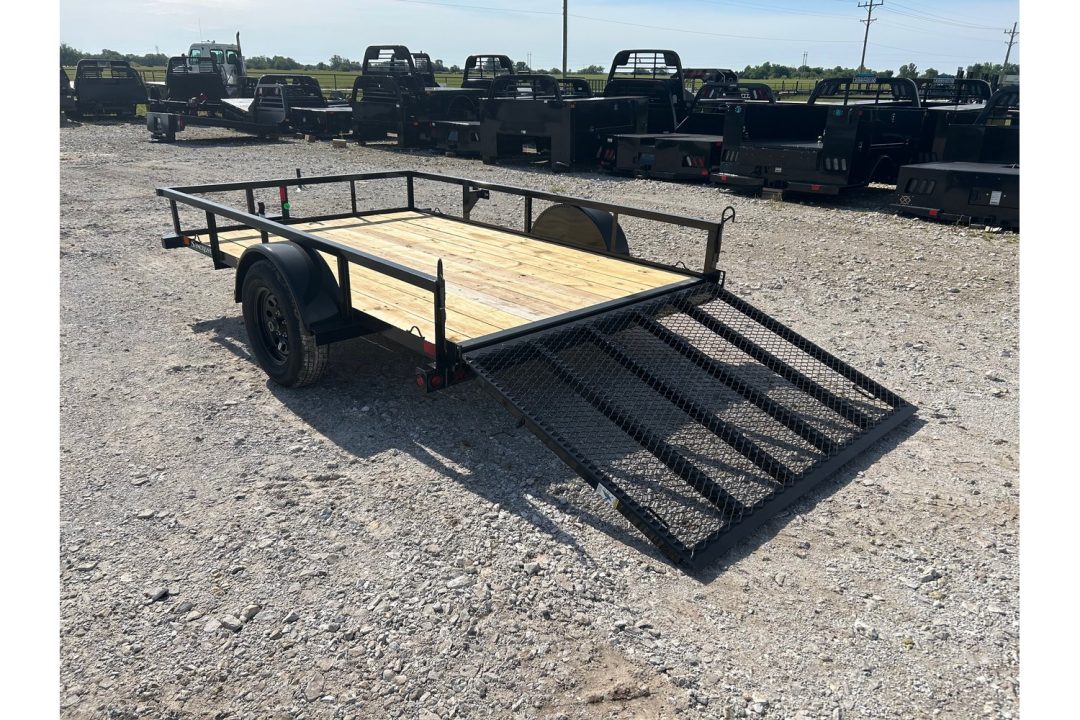 New 2026 Big Tex 77x10 3K Single Axle Utility w/ 4' Ramp Gate