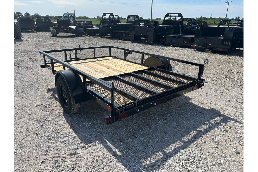 New 2026 Big Tex 77x10 3K Single Axle Utility w/ 4' Ramp Gate