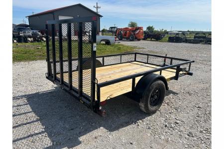 New 2026 Big Tex 77x10 3K Single Axle Utility w/ 4' Ramp Gate