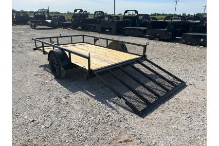 New 2026 Big Tex 77x10 3K Single Axle Utility w/ 4' Ramp Gate