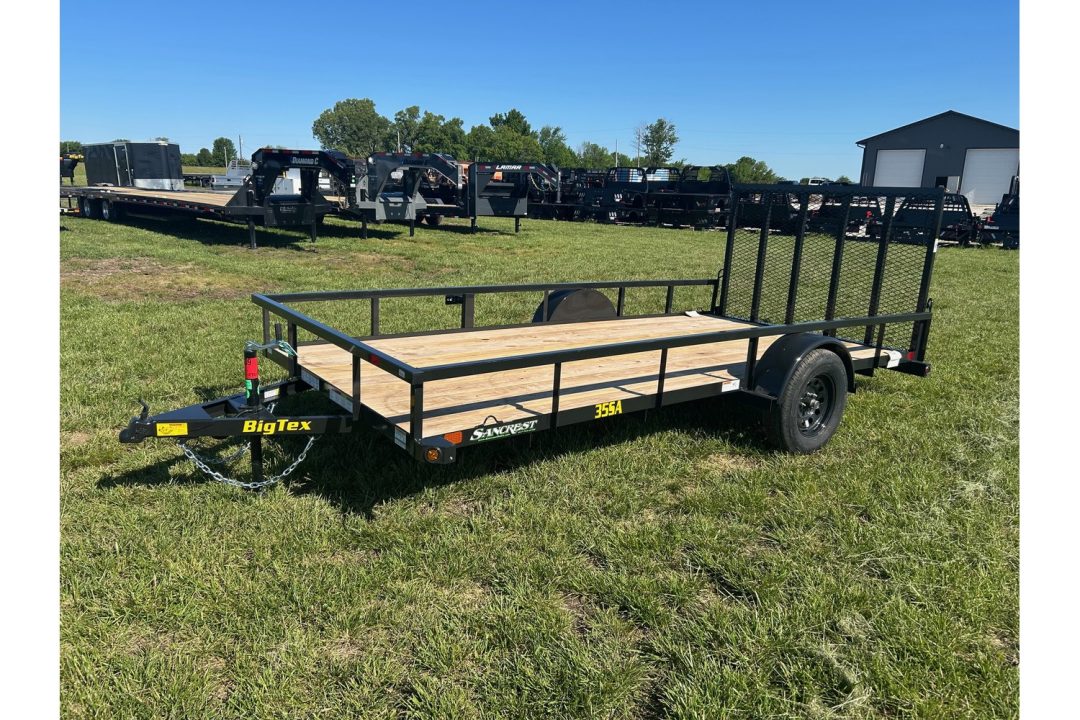 New 2026 Big Tex 77x14 3K Single Axle Utility w/ 4' Ramp Gate