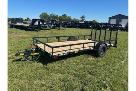 New 2026 Big Tex 77x14 3K Single Axle Utility w/ 4' Ramp Gate