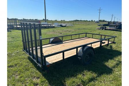 New 2026 Big Tex 77x14 3K Single Axle Utility w/ 4' Ramp Gate