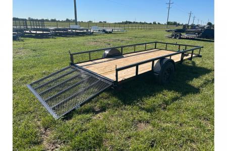 New 2026 Big Tex 77x14 3K Single Axle Utility w/ 4' Ramp Gate