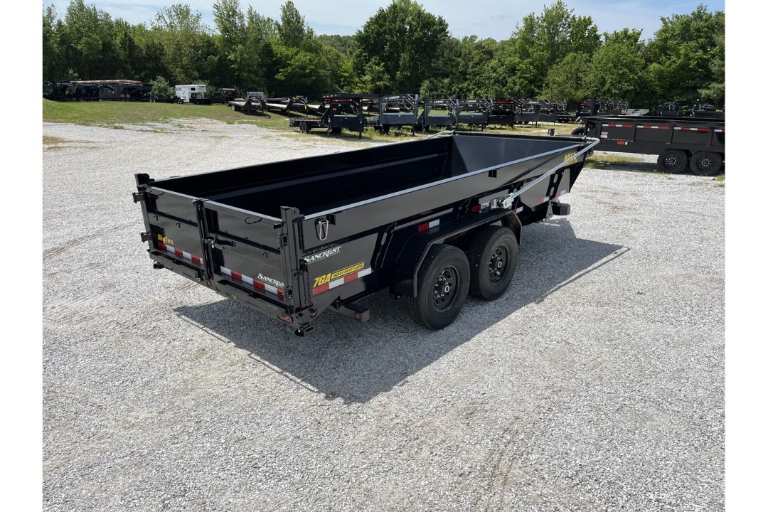 New 2026 Big Tex Trailers 14TD 83x16 Telescopic Dump Trailer W/2' Sides WITH SPRING ARM TARP / SOLAR /14 PLY TIRES
