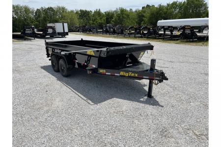 New 2026 Big Tex Trailers 14TD 83x16 Telescopic Dump Trailer W/2' Sides WITH SPRING ARM TARP / SOLAR /14 PLY TIRES
