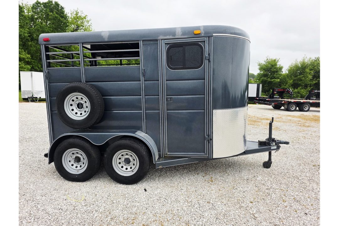 New 2018 Calico Trailers 6x12x7 Tall Tandem 7K 2 Horse Slant w/ Spare