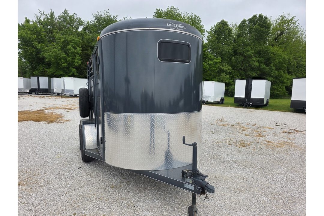 New 2018 Calico Trailers 6x12x7 Tall Tandem 7K 2 Horse Slant w/ Spare