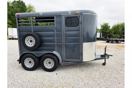 New 2018 Calico Trailers 6x12x7 Tall Tandem 7K 2 Horse Slant w/ Spare