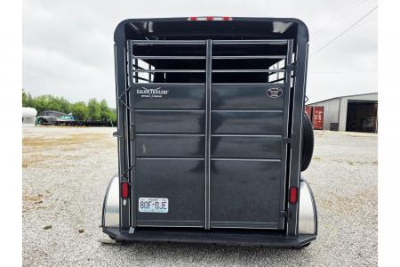 New 2018 Calico Trailers 6x12x7 Tall Tandem 7K 2 Horse Slant w/ Spare