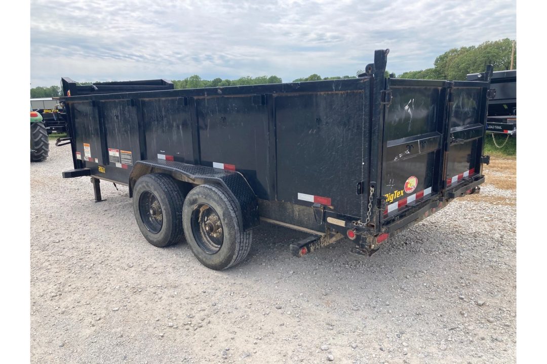 Used 2023 Big Tex Trailers 83X16 TANDEM22K GN DUMP W/ 3' SIDES