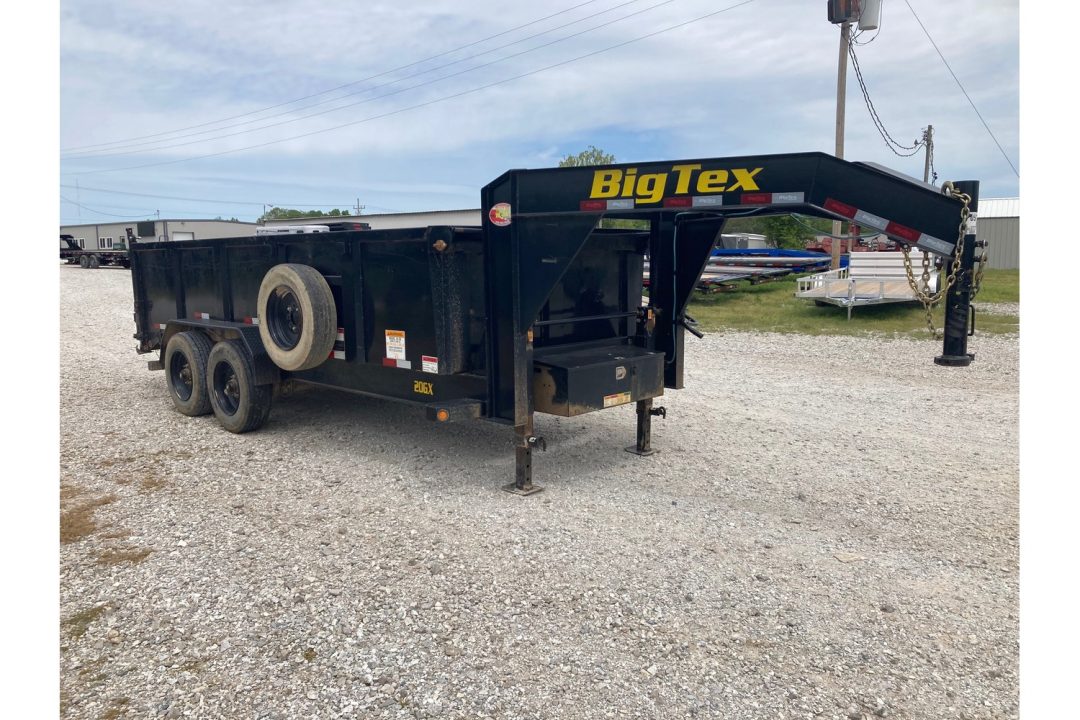 Used 2023 Big Tex Trailers 83X16 TANDEM22K GN DUMP W/ 3' SIDES