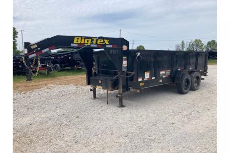 Used 2023 Big Tex Trailers 83X16 TANDEM22K GN DUMP W/ 3' SIDES