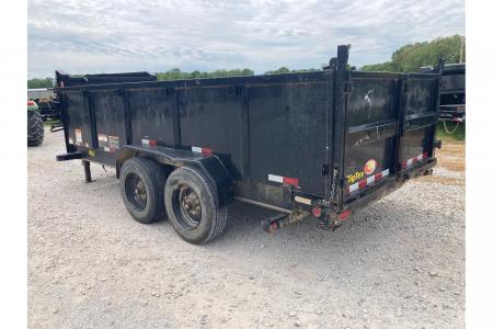 Used 2023 Big Tex Trailers 83X16 TANDEM22K GN DUMP W/ 3' SIDES