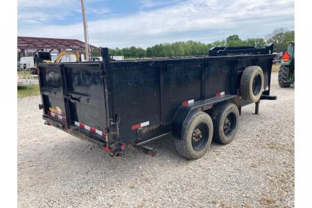 Used 2023 Big Tex Trailers 83X16 TANDEM22K GN DUMP W/ 3' SIDES