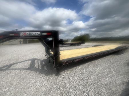 New 2026 Triple R 102X36 GOOSENECK 2 CAR HAULER W/DRIVEOVER FENDERS