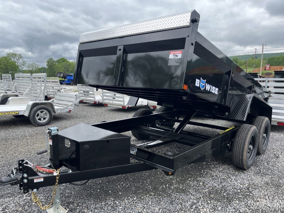 New 2027 BWISE 6x12 10K Dump Trailer w/ Ramps & Tarp Kit