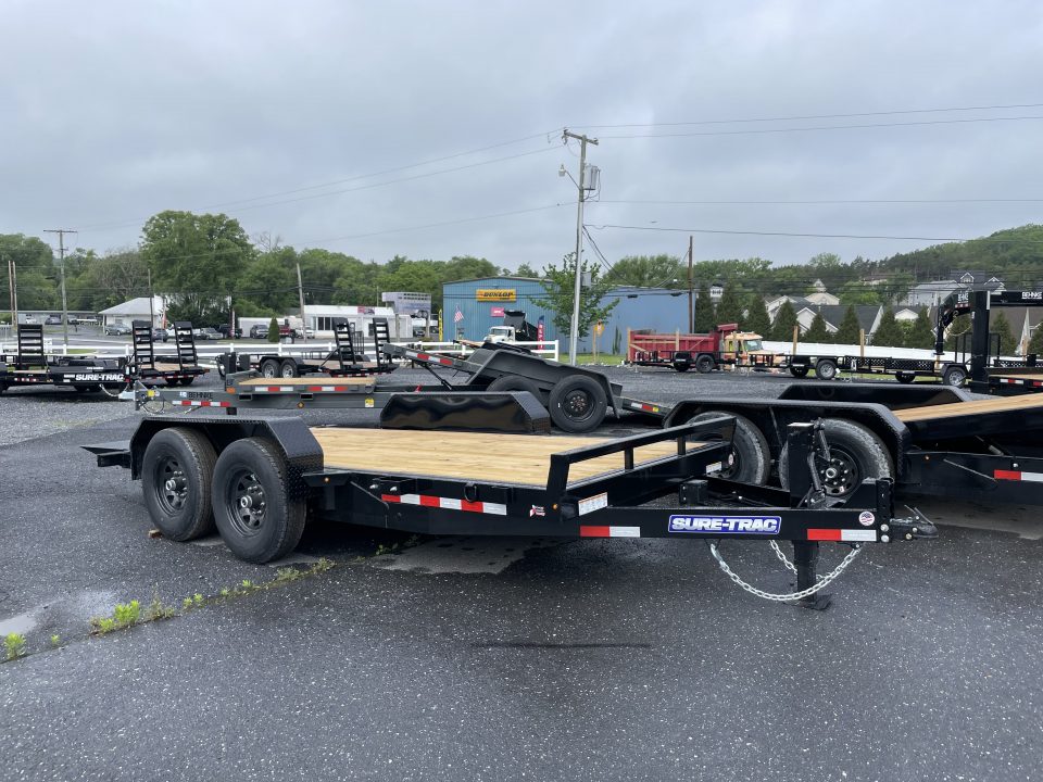 New 2026 Sure-Trac 7X16 14K Tilt Bed Equipment Trailer