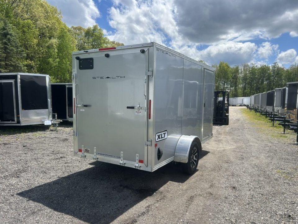 New 2026 ALCOM 6x12 Single Axle Aluminum Frame Cargo / Enclosed Trailer