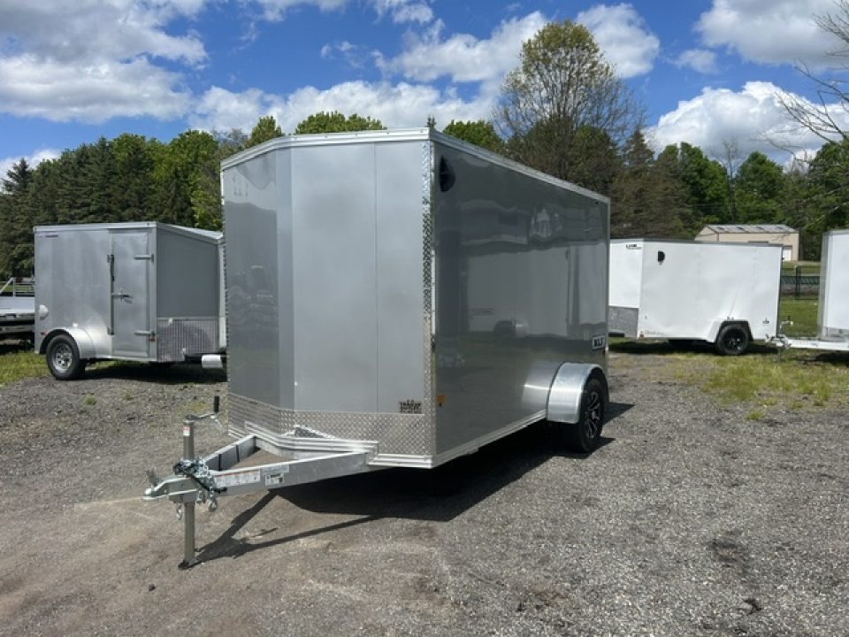 New 2026 ALCOM 6x12 Single Axle Aluminum Frame Cargo / Enclosed Trailer