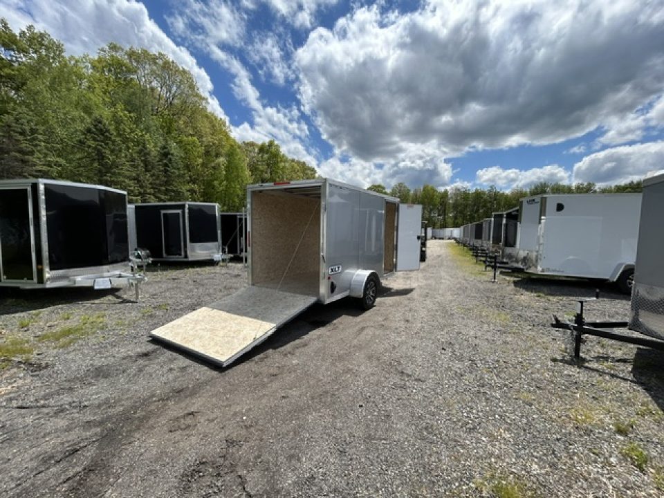 New 2026 ALCOM 6x12 Single Axle Aluminum Frame Cargo / Enclosed Trailer