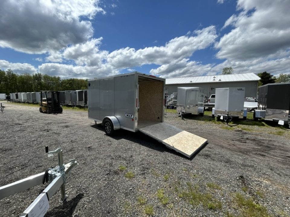New 2026 ALCOM 6x12 Single Axle Aluminum Frame Cargo / Enclosed Trailer