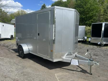 New 2026 ALCOM 6x12 Single Axle Aluminum Frame Cargo / Enclosed Trailer