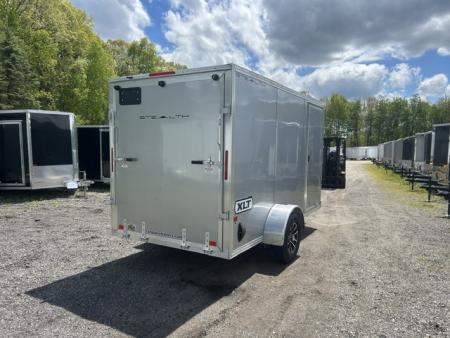 New 2026 ALCOM 6x12 Single Axle Aluminum Frame Cargo / Enclosed Trailer