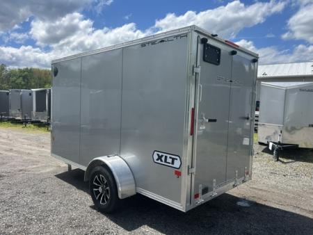 New 2026 ALCOM 6x12 Single Axle Aluminum Frame Cargo / Enclosed Trailer
