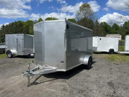 New 2026 ALCOM 6x12 Single Axle Aluminum Frame Cargo / Enclosed Trailer