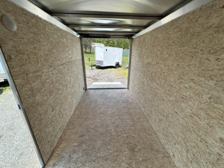 New 2026 ALCOM 6x12 Single Axle Aluminum Frame Cargo / Enclosed Trailer