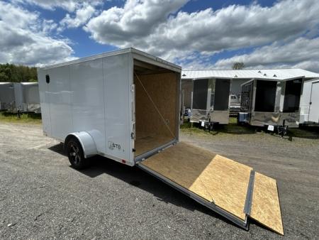 Used 2024 ATC USED 6x12 Aluminum Frame Cargo / Enclosed Trailer